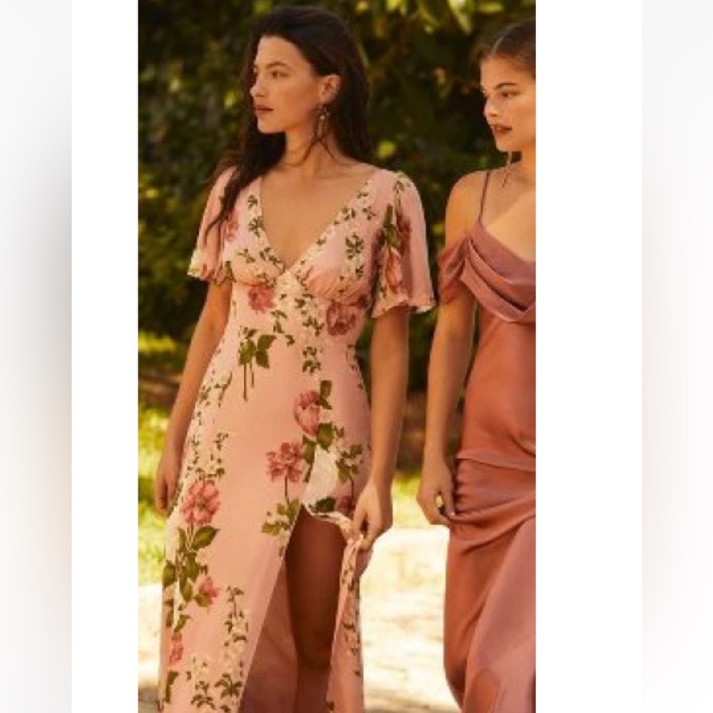 Reformation Pink Floral Maxi Dress - Picture 8 of 8